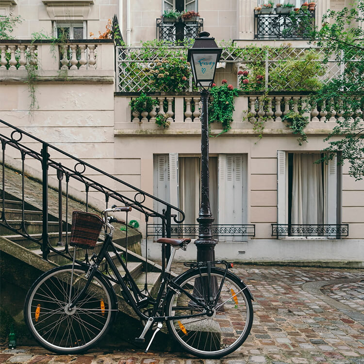 Un vélo à Paris - déplacement responsable