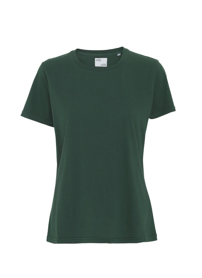 T-shirt vert foncé coton bio Oeko-tex Emerald Green marque éthique coton bio couleur foncé automne hiver conseil style colorimétrie