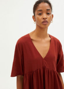 Robe ample framboise en chanvre et tencel fresia matière naturelle fibres naturelles mode éthique dressing responsable