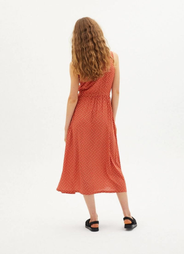 Robe portefeuille rouge en viscose Ecovero Amapola personal shopper conseil mode morphologie femme