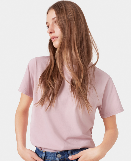 t-shirt coton bio colorful standard faded pink