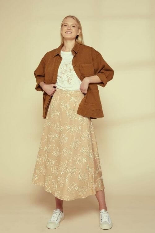veste camel casual people tree