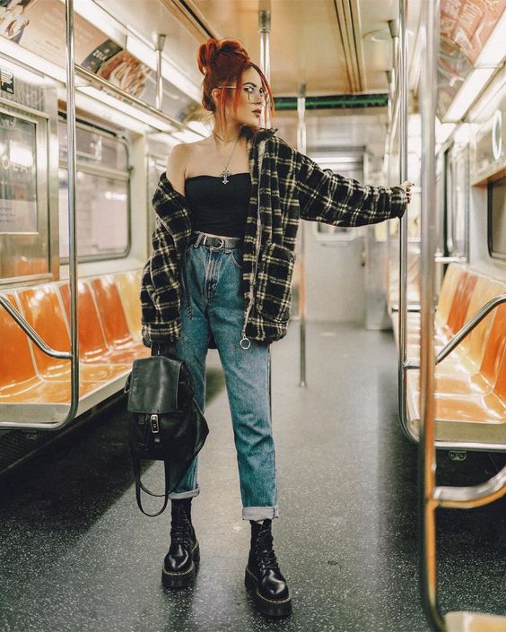 style grunge dans le metro