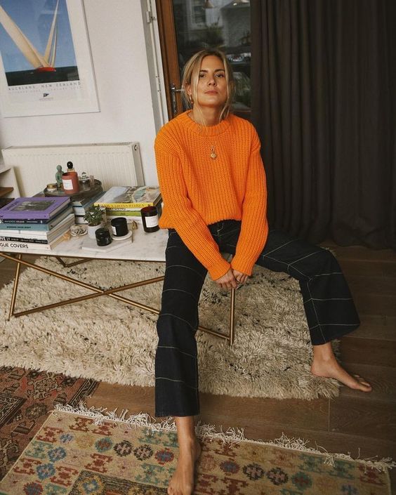 pull oversize orange tendance 2022