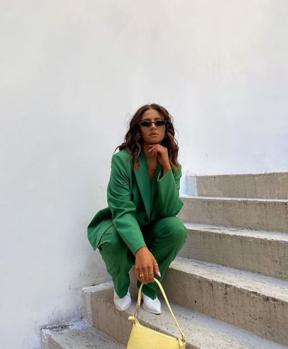 total look vert outfit femme couleur tendance 2022