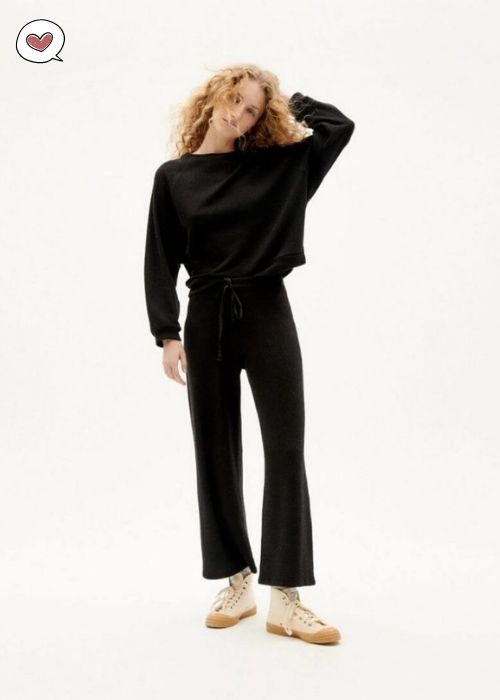 pantalon noir thinking mu andrea