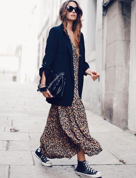 robe léopard tendance 2022 matière fluide robe longue