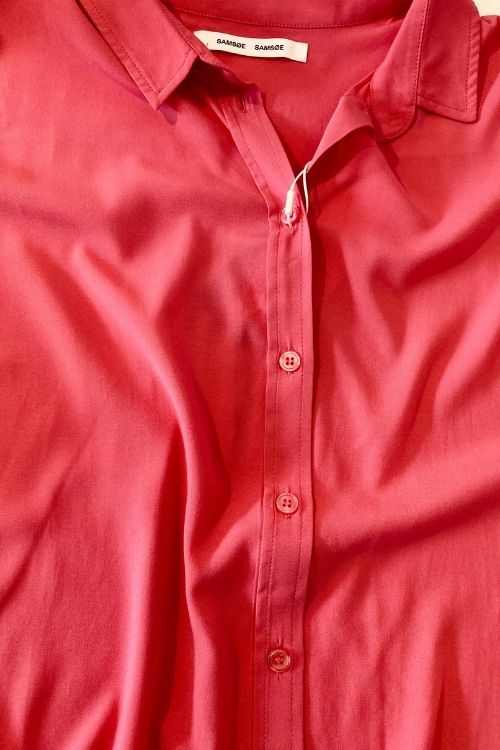 chemise rose fushia samsoe box vêtement femme