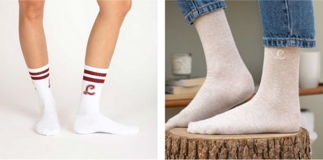 label chaussette 