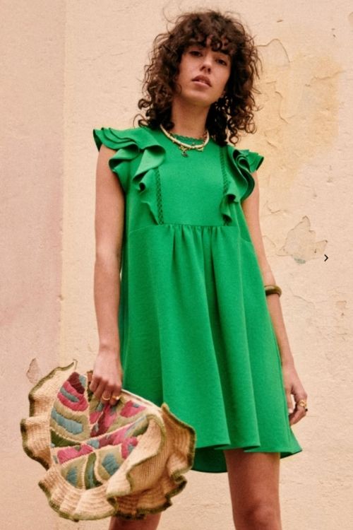 robe verte flash tendance femme tenue style personal shopper outfit