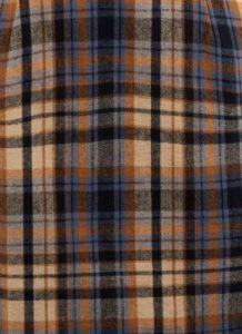 Jupe courte à carreaux en coton bio GOTS - flannel check détail carreau écossais kilt pour femme mini jupe